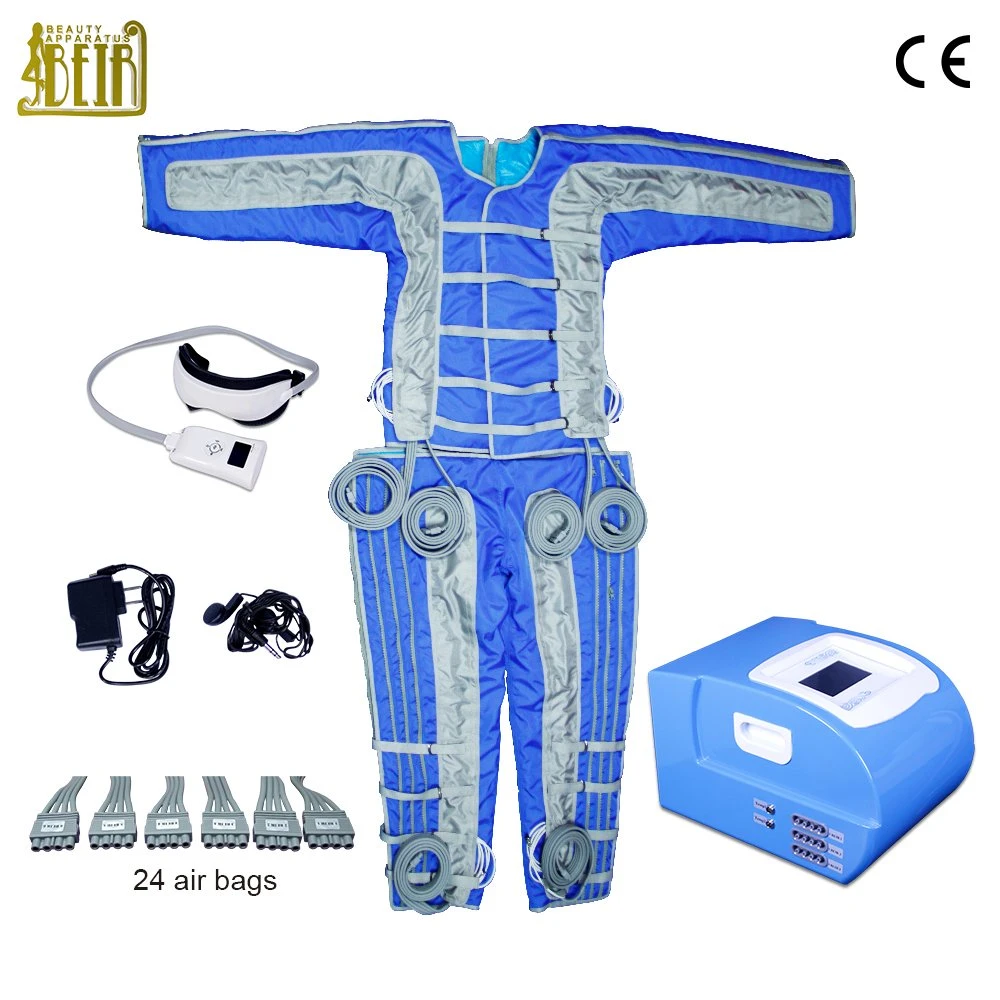 Air Pressure Massage System for Body Slimming Pressotherapy Full Body Suit Lymph Drainage