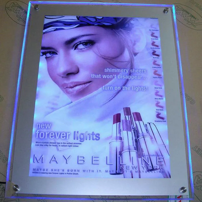 Support de support de support d'affichage pour LED acrylique sur mesure pour Panneau publicitaire