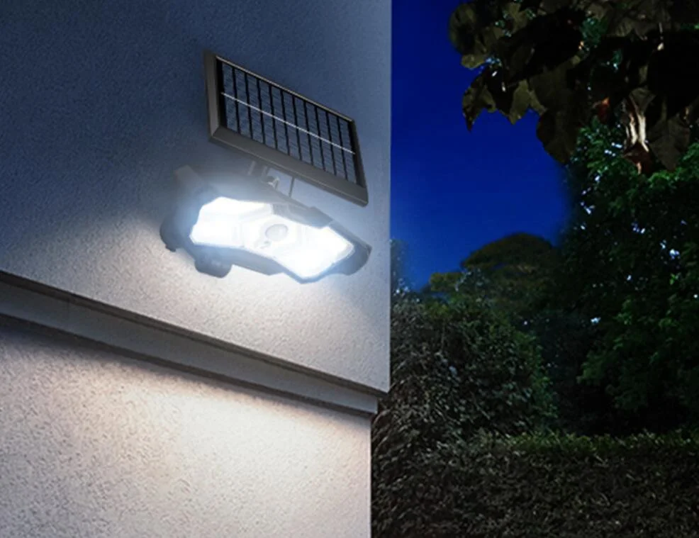 Tierra al aire libre del sensor de movimiento de la luz solar lámpara de pared de seguridad con Control Remoto