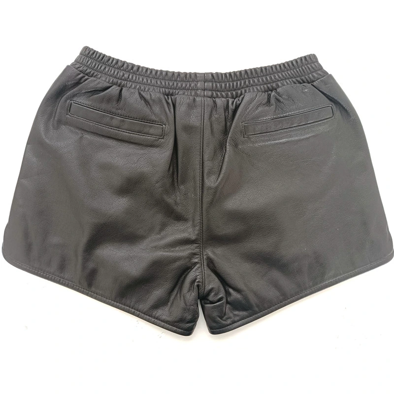 Genuine Leather Apparel Wholesale/Supplier Short Tousers PU High Waisted Pants