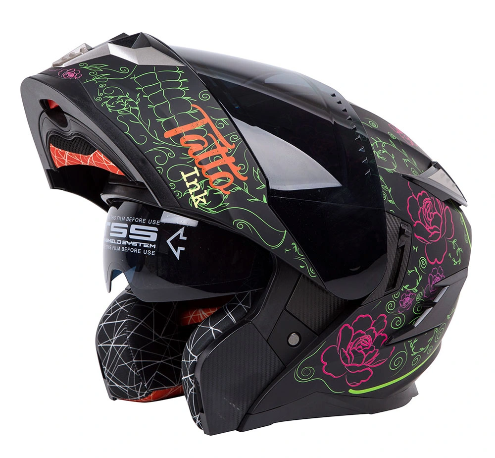 Dual Visors modulare Flip Up Full Face Motorrad Helme für Großhandel/Lieferant