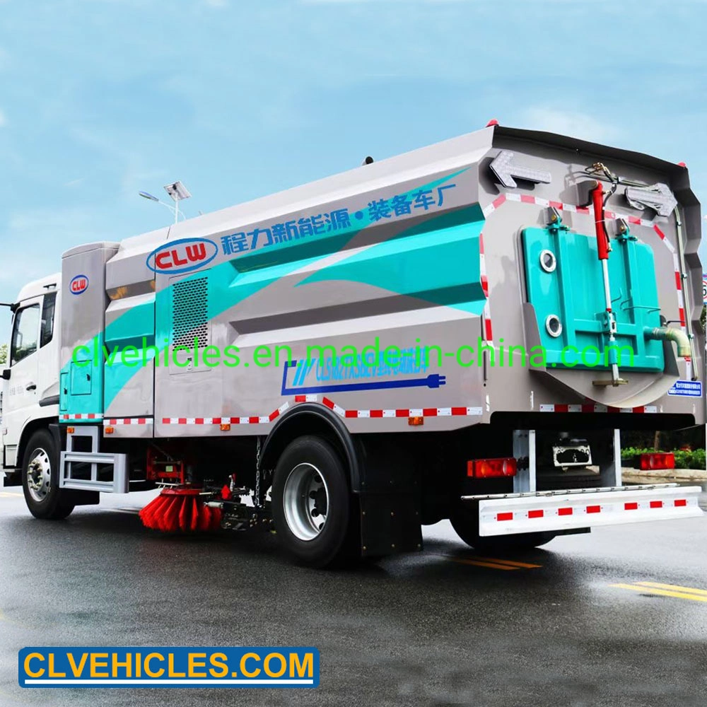 Clw Medium Duty Garbage Water Tank Street Washing Truck