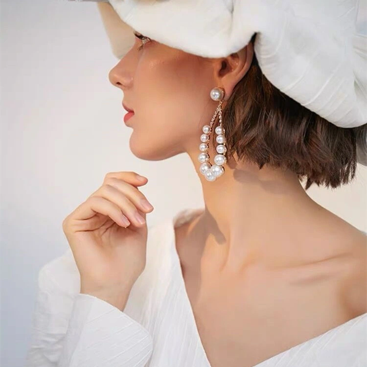 Yp38 Earrings Personality Big Earrings Sexy Exaggerated Bridal Earrings Wedding Accessory