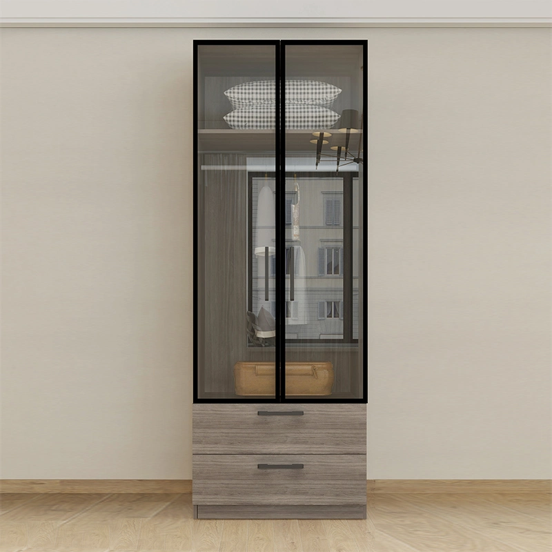 Luxury Aluminum Walk-in Light Closet Wardrobe for Light Hotel Apartment