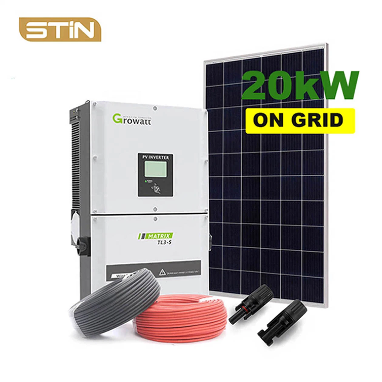 on Grid PV Module Grid Tie Inverter 20kw Energy Solar Panel System