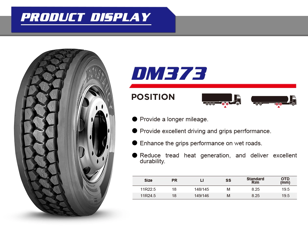 Constancy Brand TBR Tire 11r22.5