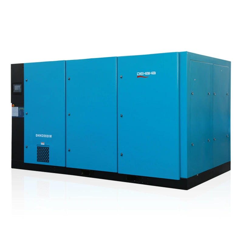 China Manufacturer Direct Selling Two-Stage Low-Pressure Fixed-Speed Screw Air Compressor