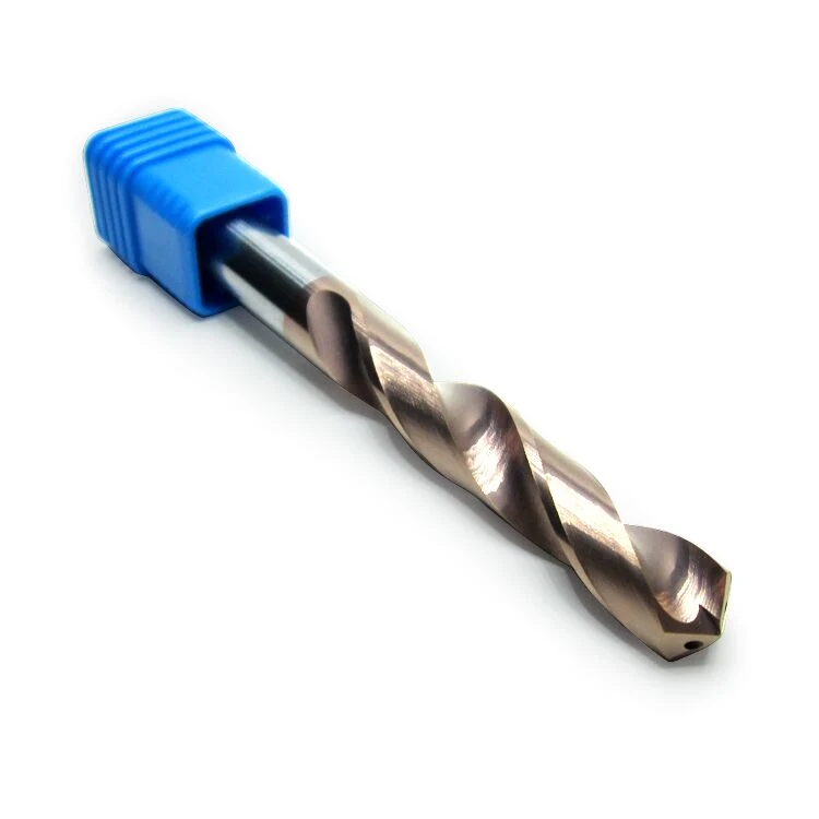 Cheap Price HRC45 HRC55 3D 5D Tungsten Solid Carbide Fresa Coated Cold Coolant Hole Twist Drill Bits Spot Center Drill