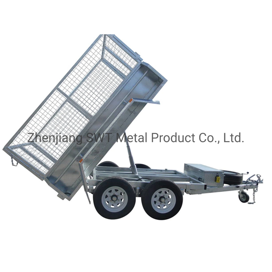 DOT Approved Tandem Axle Tipping Trailer for Heavy Haulage