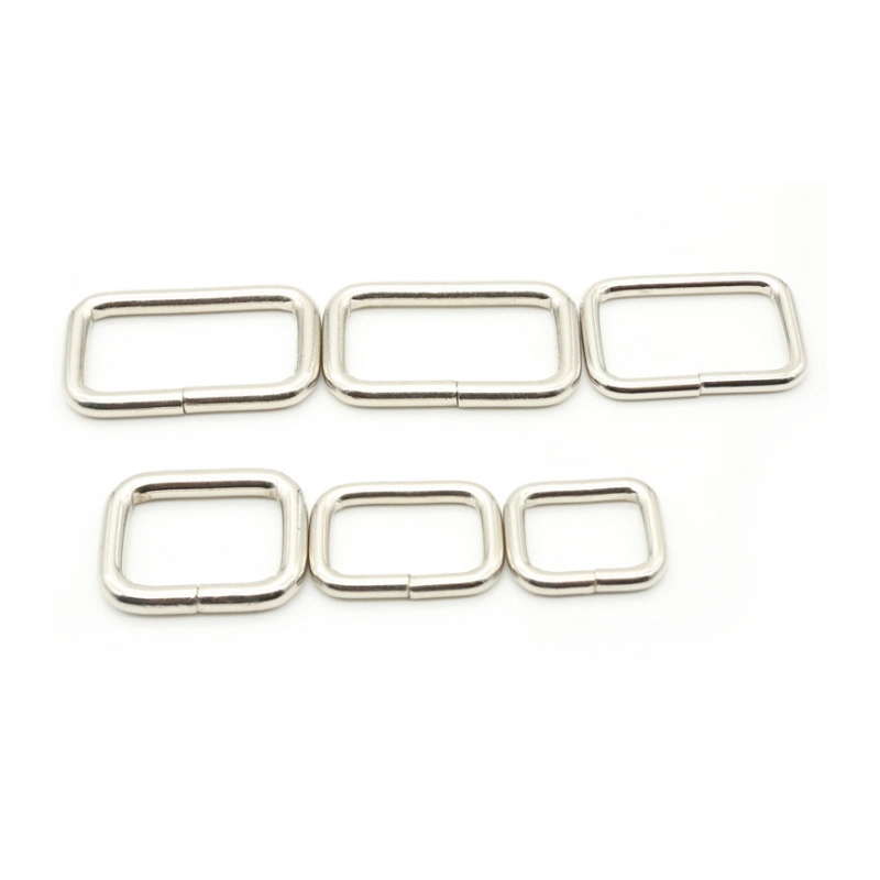 Metal Ring Bag Strap Buckle Iron Metal Rectangle Ring for Handbag