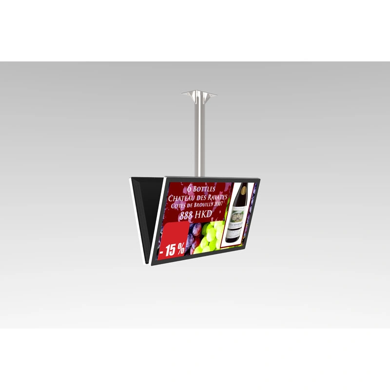 Ceiling Mounted Double Face Stretched Bar LCD Display