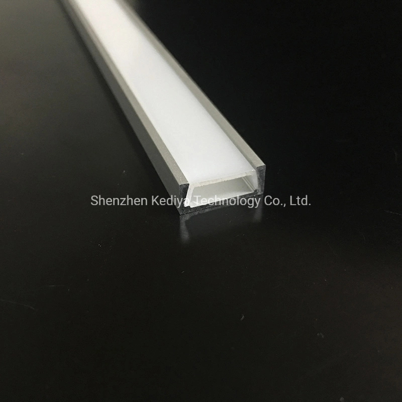 OEM personalizados Perfil de extrusión de aluminio LED luces tiras de perfiles de aluminio personalizado