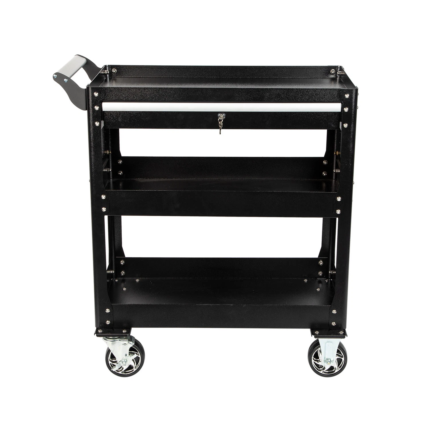 3 Tier Rolling Tool Cart with Wheels and Utility Drawers