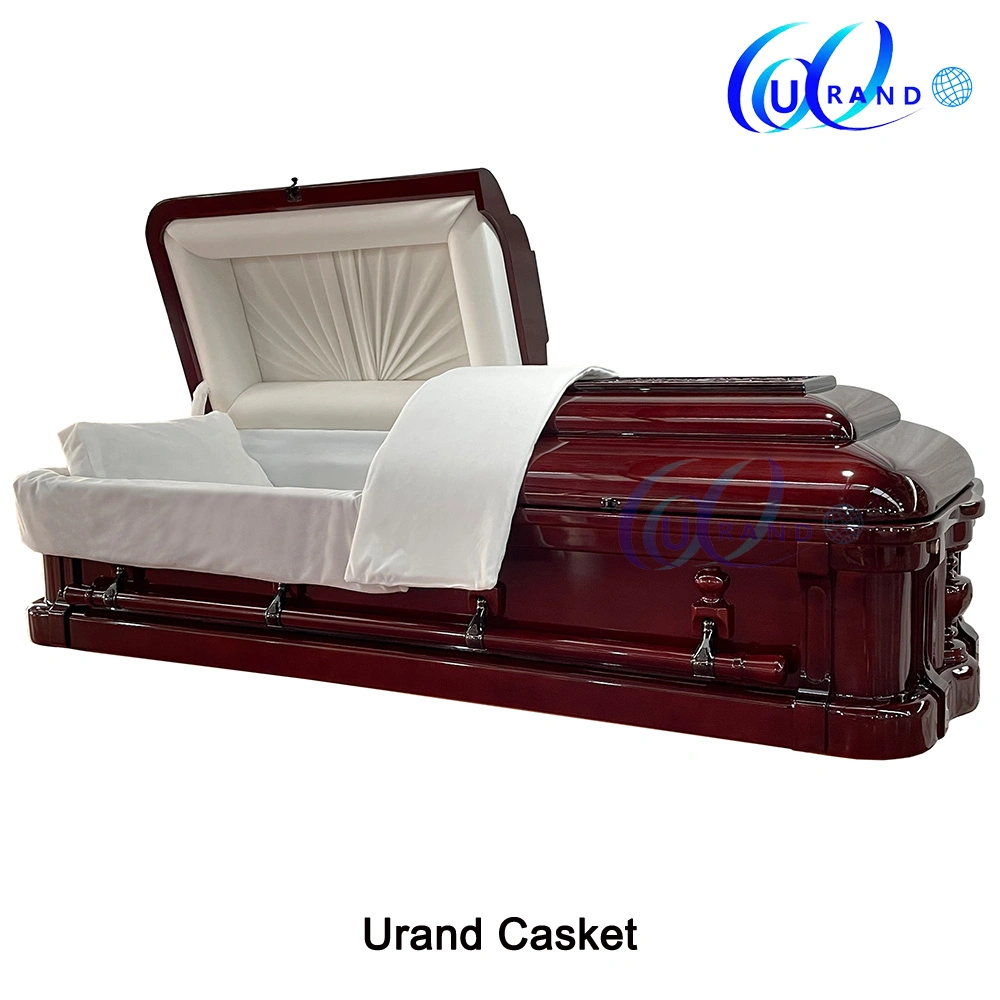 Presidential Luxury Design Solid Mahogany Wood Casket