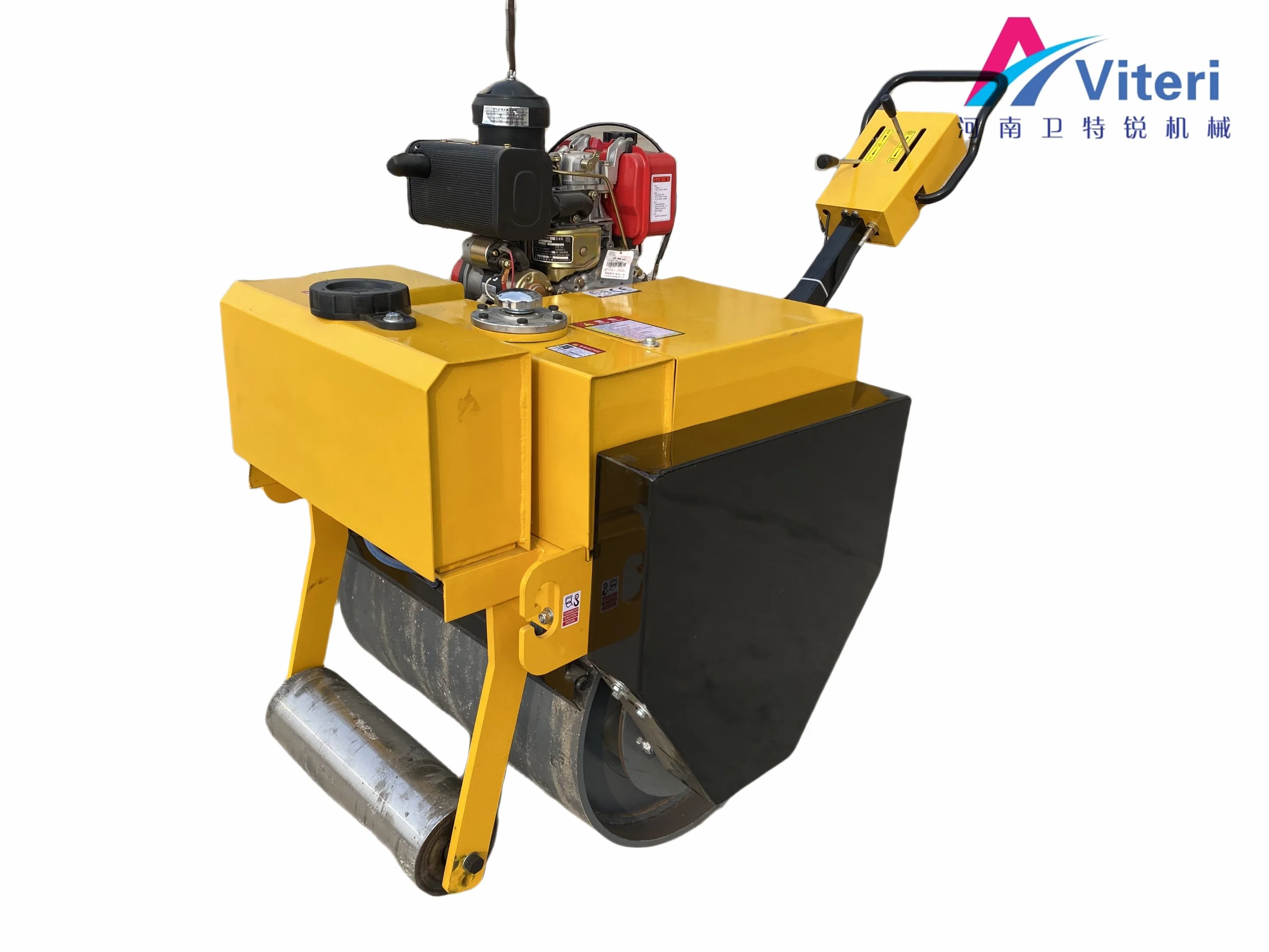 FVR-7005 Compacteur de surface Asphalt Mini Machinery Road Roller 600 kg bon marché Pousser manuellement le rouleau vibrant de route d'asphalte