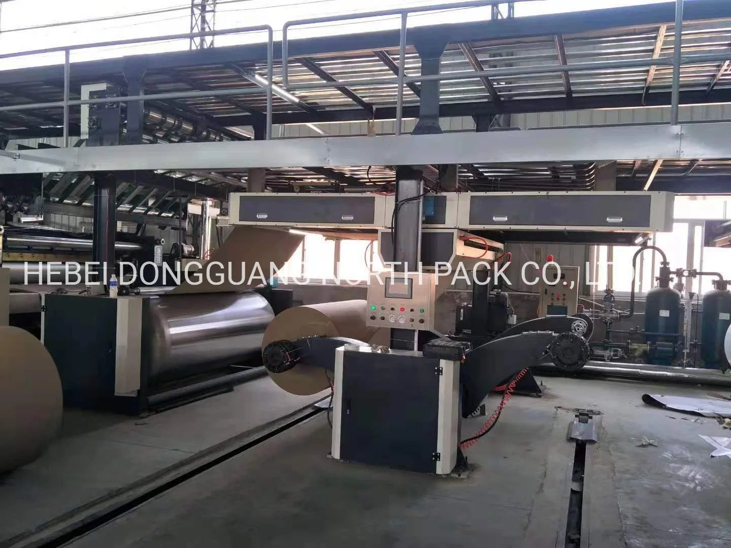 Corrugated paperboard make production line auto splicer machine for kraft paper