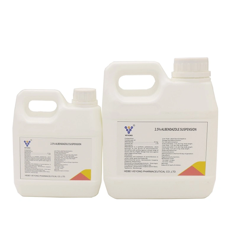 Veterinary Drug 10% Albendazole Suspension Solution for Cattle Pig Dog Medicine OEM&ODM