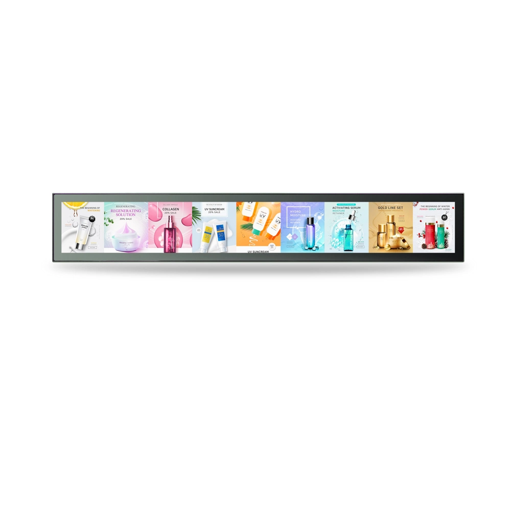 42 Inch High Brightness Video Shelf Indoor Retail Price Tag Digital LCD Shelf Display