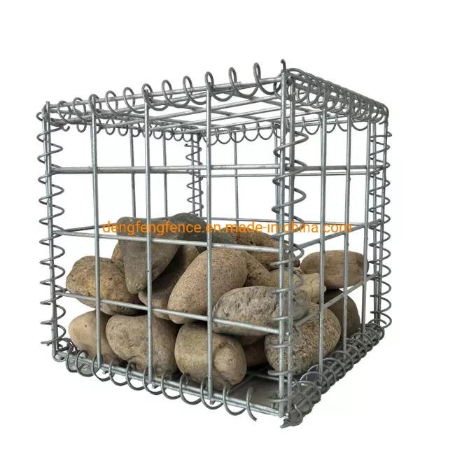 Easy Installation Galvanized Gabion Stone Cage / Welded Gabion Box for Stone Retaining Wall