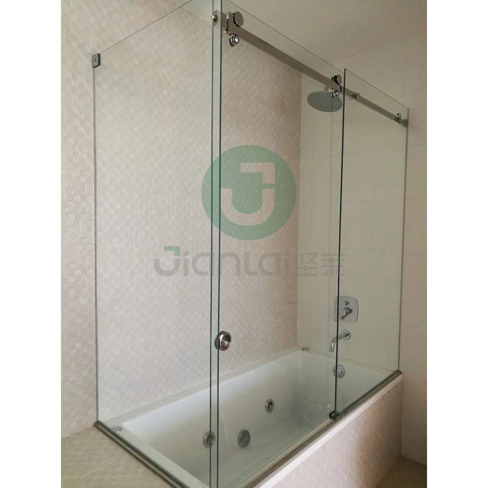 Puerta corredera Sistema de laminado sin cerco de oro del hardware de alojamiento de ducha de cristal