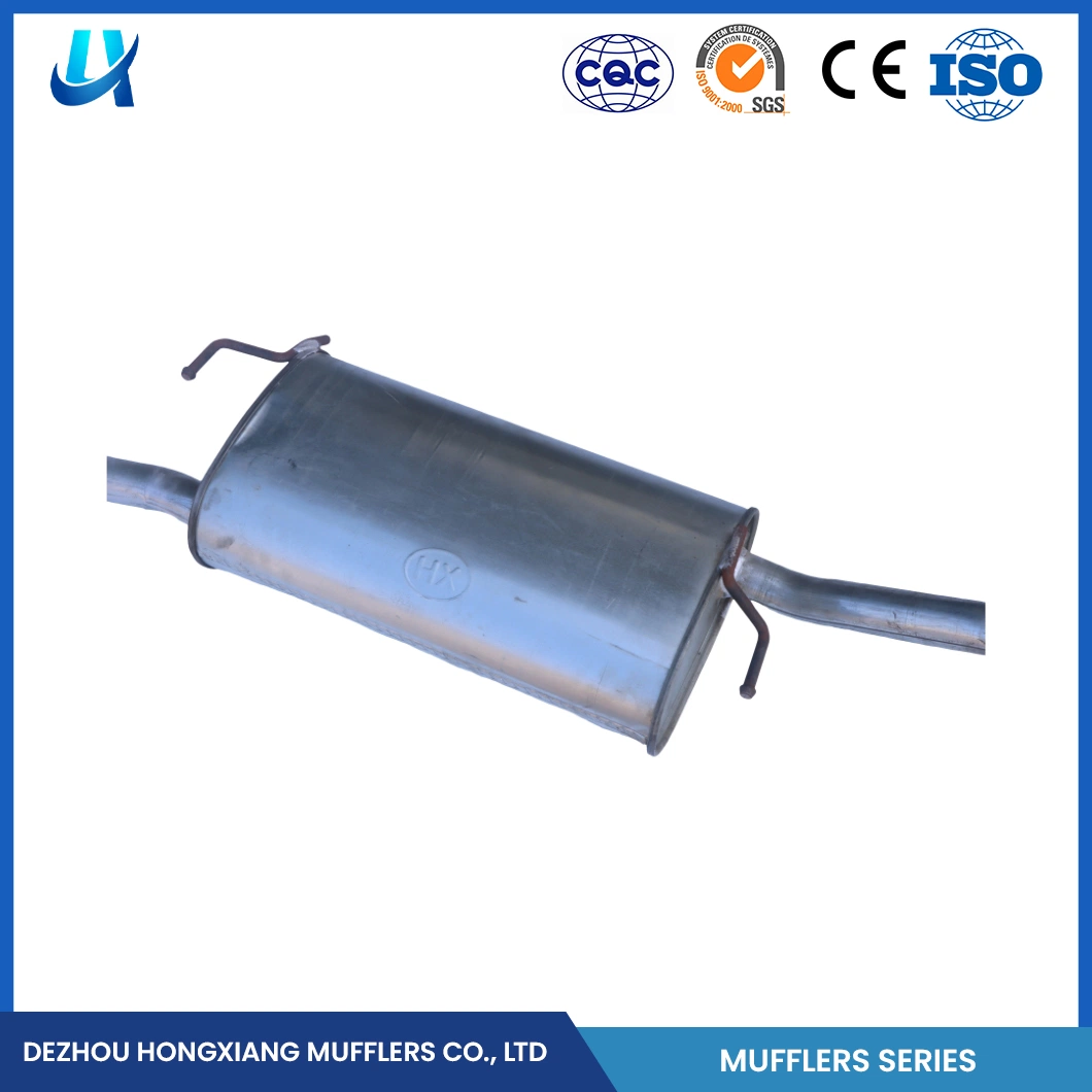 Hongxiang Double Motorbike Mufflers China Four Wheeler Muffler Sample Available Anti-Corrosion Stainless Steel Muffler Exhaust Car Pipe