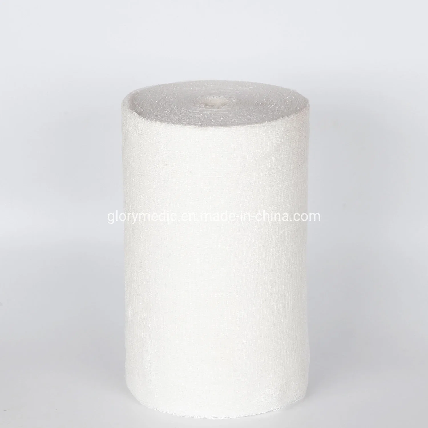 Jumbo de 4 pliegues Medical blanqueada de absorber el rollo de gasa de algodón