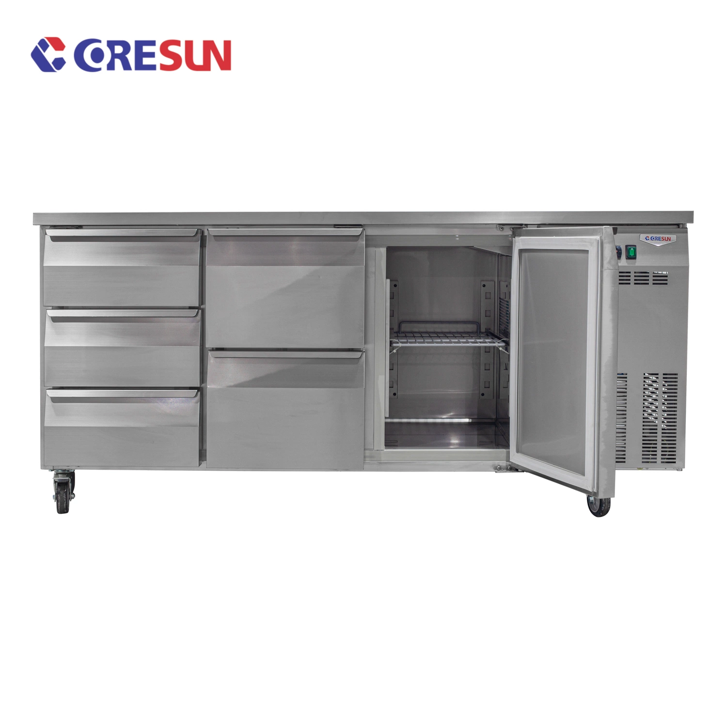 Luxury Commercial Counter Commercial Refrigerator Freezer Commercial for Kitchen Undercounter Fridge with Drawers