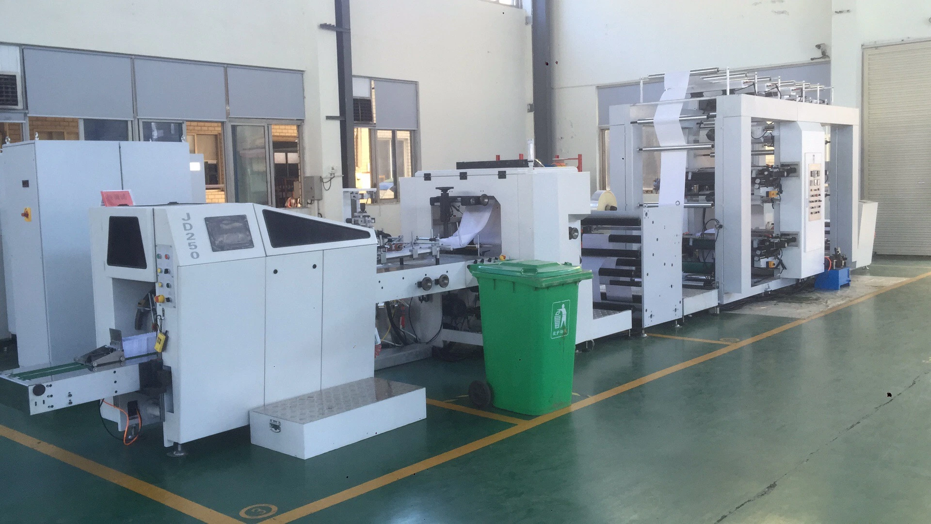 High Speed Roll Feeding Food Packaging Bag Making Machine with Printing