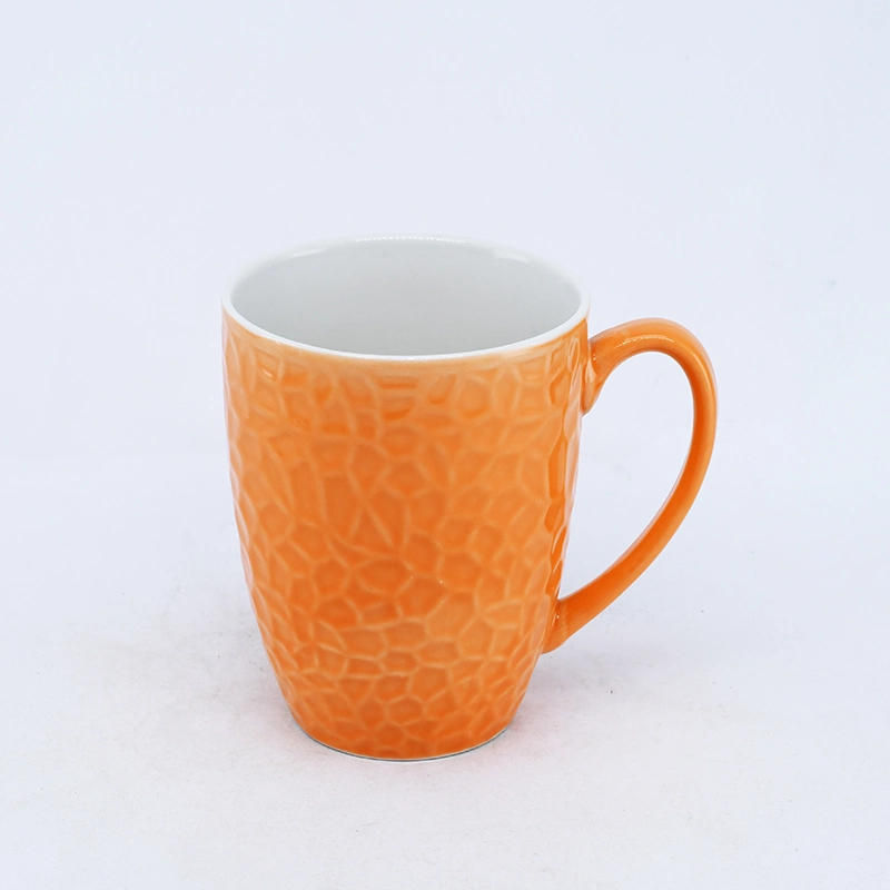 12oz/13oz esmaltada Color troquelados Mug taza de café/ /Mug de cerámica para regalo, promoción o el uso diario y la fábrica las ventas directas y aceptar la costumbre, el logotipo de impresión