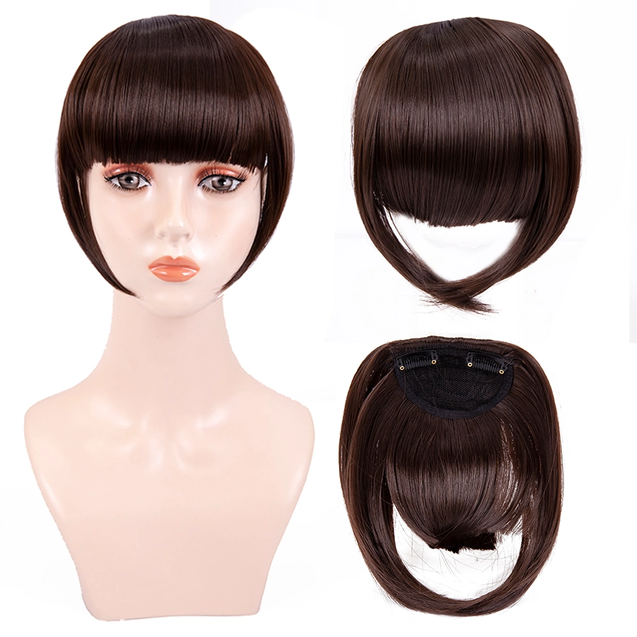 Precio al por mayor Toupee con Bangs Straigh Topper Hairpiece Top Piece Pelucas