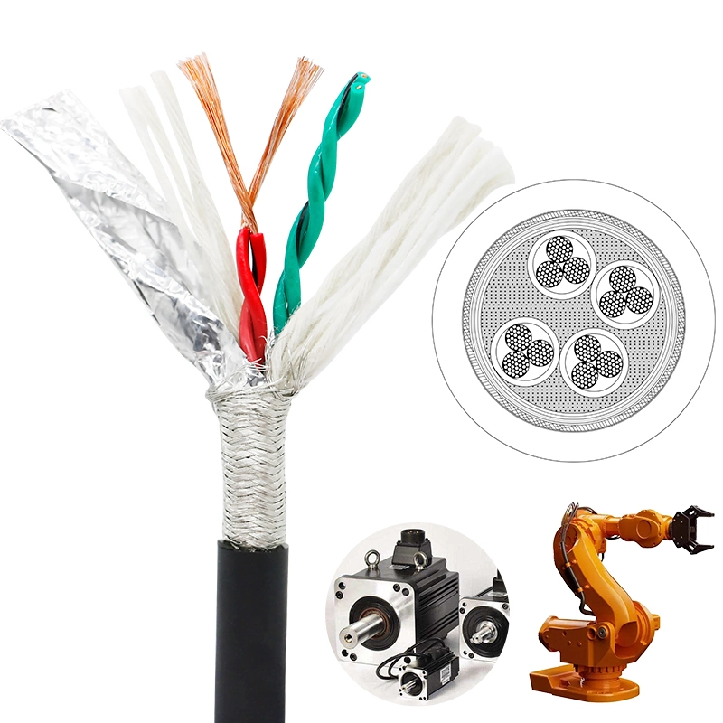 Minzan Ultra Flexible 4 Cores Electric Wire 1 mm 1.5mm Robot Transmission Line