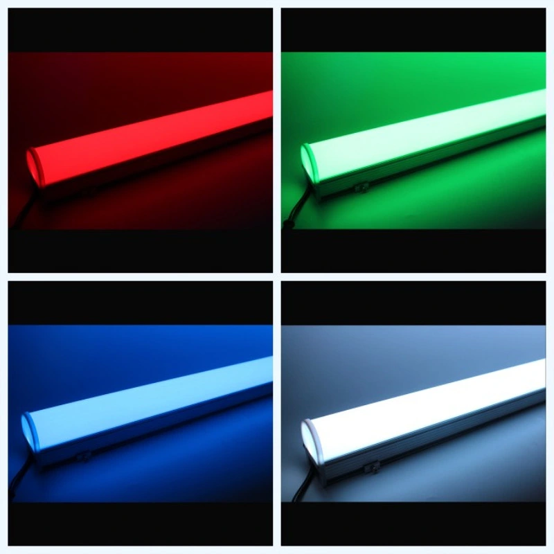 Decoração interior e exterior LED de tubo digital RGB RGBW DMX