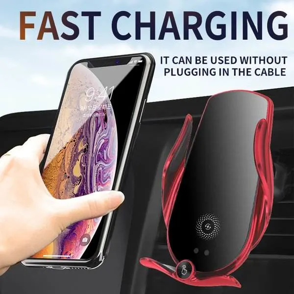 Vehicle-Mounted Intelligent Automatic Sensing Mobile Phone Bracket 15W Magnetic Magnet Wireless Charging Mobile Phone Bracket