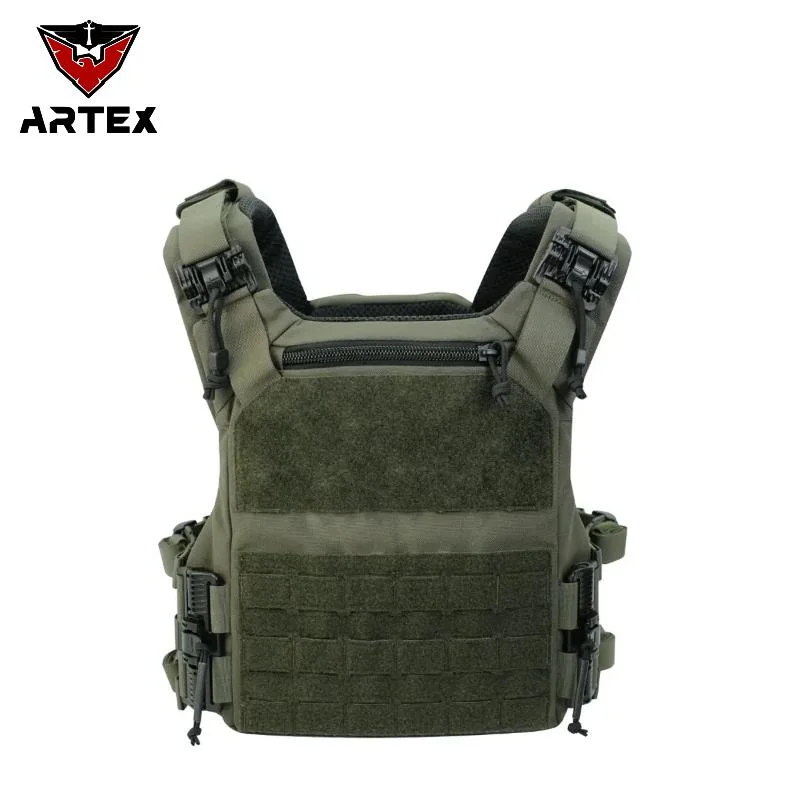 Fournisseur professionnel Laser Cut système Molle Camouflage vert veste tactique de transporteur de la plaque