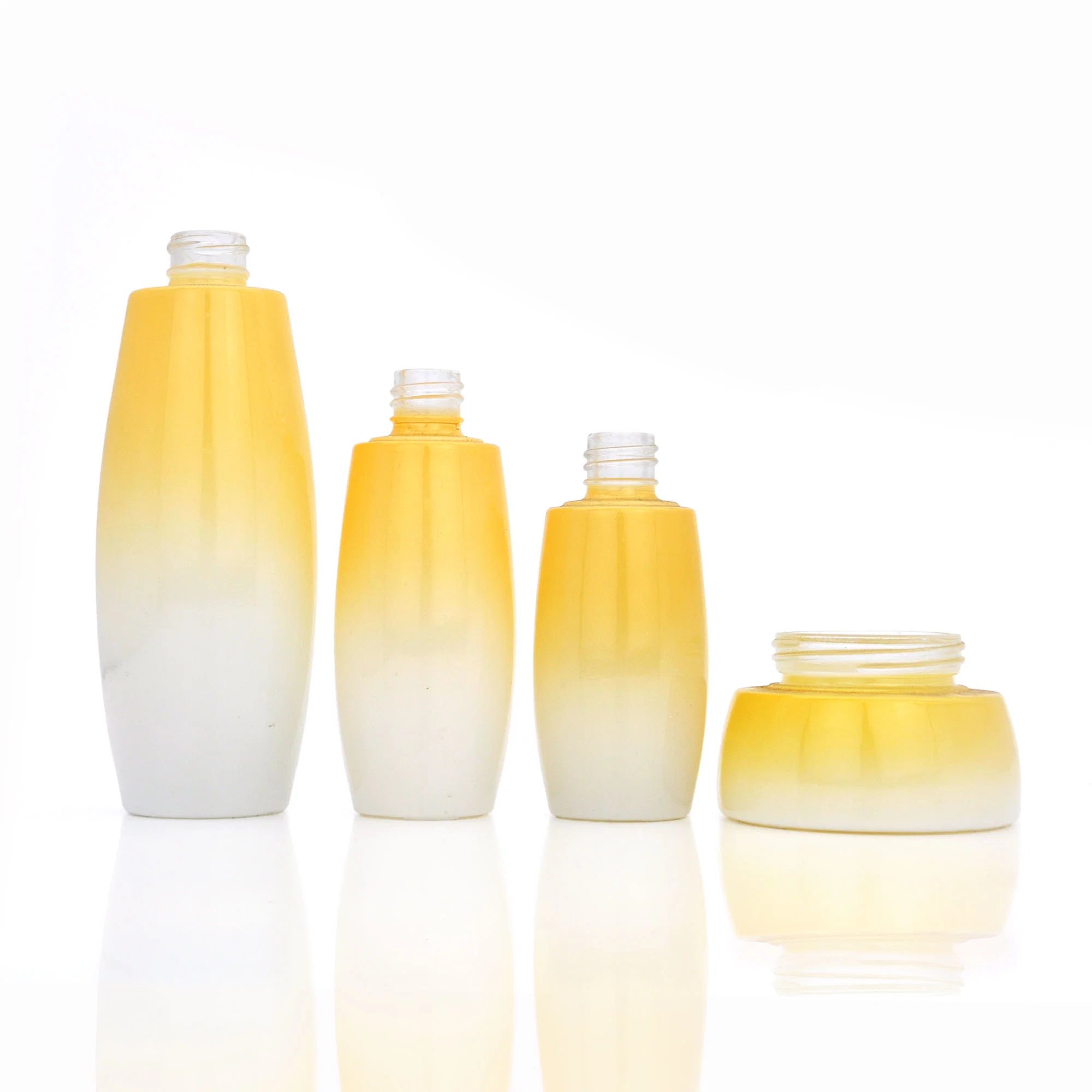 Recipiente Perfume Serum Lotion personalizado frasco creme Skin Care Glass Conjunto de garrafas cosméticas de viagem de Embalagem