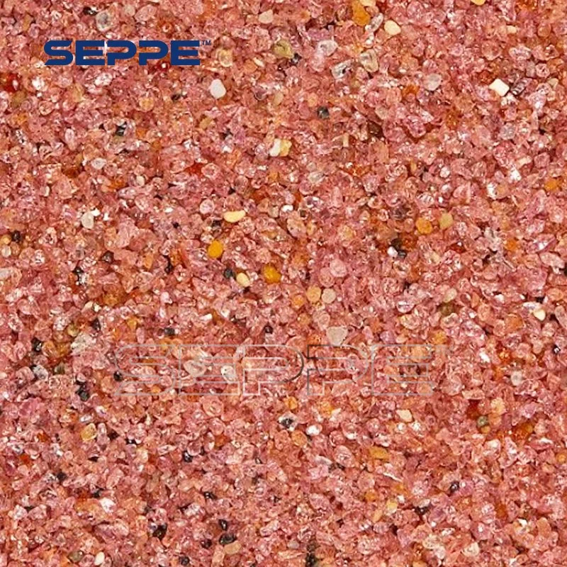 Seppe Natural Raw Red 2040/3060/80 Mesh Granat Sand Schleifmittel für Wasserstrahlschneiden