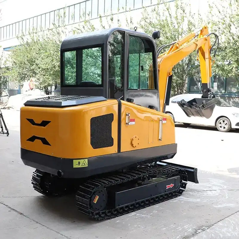 Cheap Price 0.8 1 Ton Hydraulic Mini Crawler Excavator Digging Mini Crawler Excavator with 4-Legs Roof