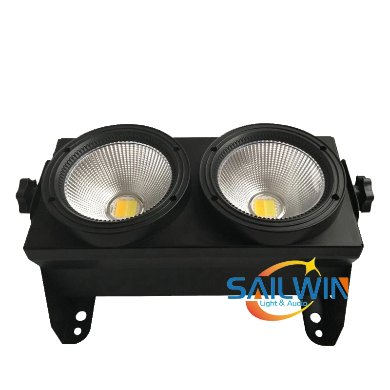 2 ojos 100W 2en1 COB audiencia de la etapa de luz LED Blinder