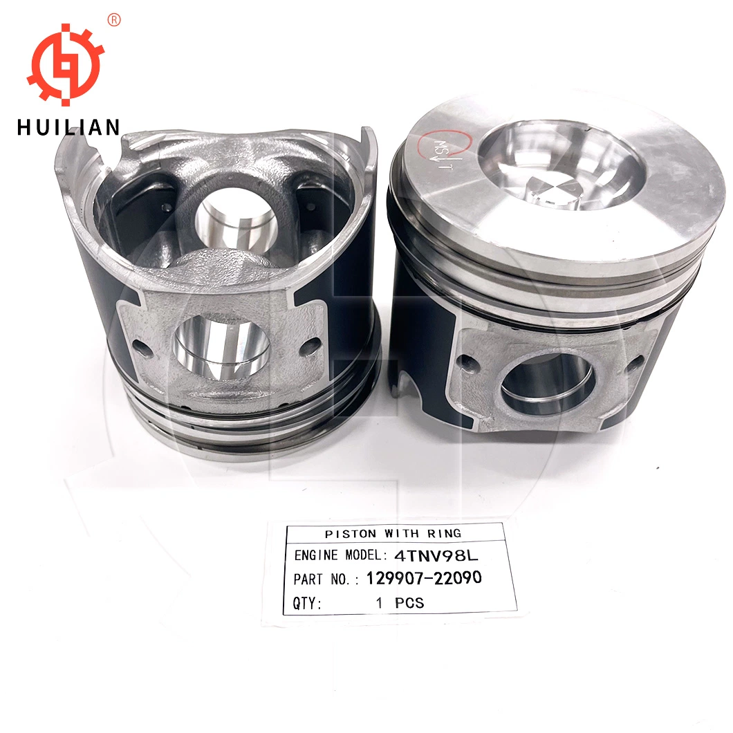 Piston 4tnv98L avec segment 129907-22090 Kit de chemise de cylindre piston avec Segment de piston supérieur carré