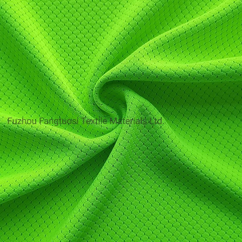 Double Color 100% Polyester Moisture-Absorbent Sport Mesh Fabrics for T-Shirt