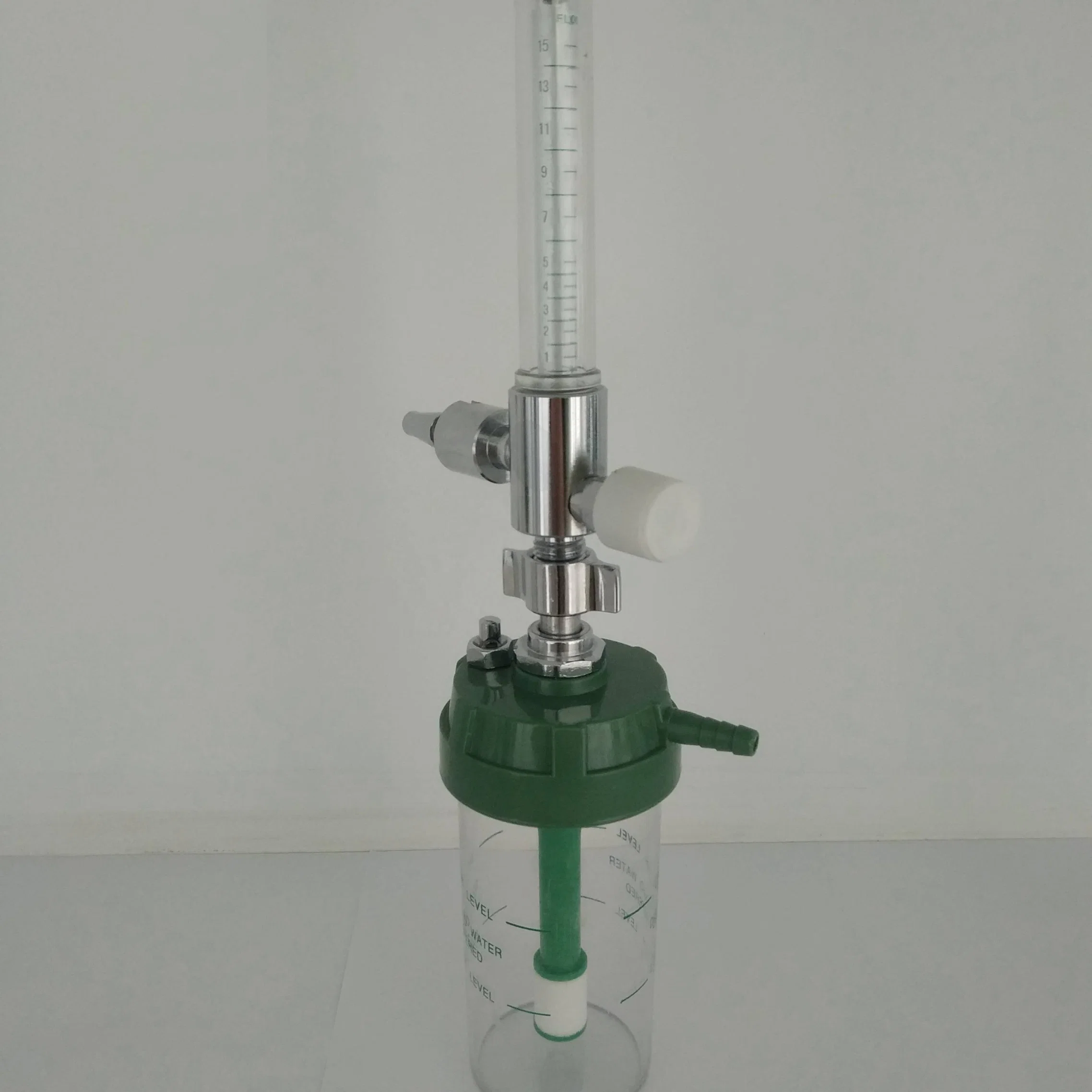 Medical Oxygen Flowmeter with Humidifier Bottle British Adapter