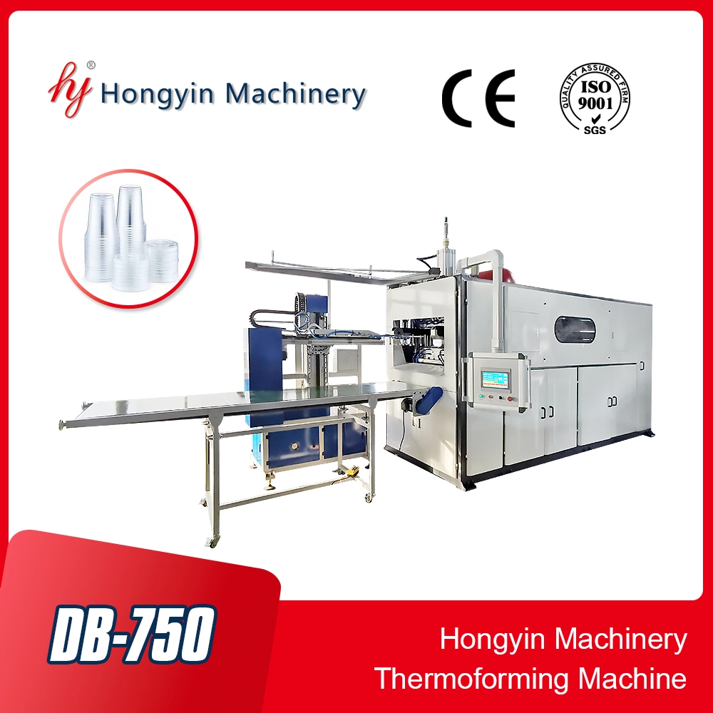 Máquina de termoformagem de copo de plástico totalmente automática/fabrico de vidro descartável Máquina/Máquina de criação de pote de flores/Máquina de confecção de copos descartáveis/Máquina de formação de taças