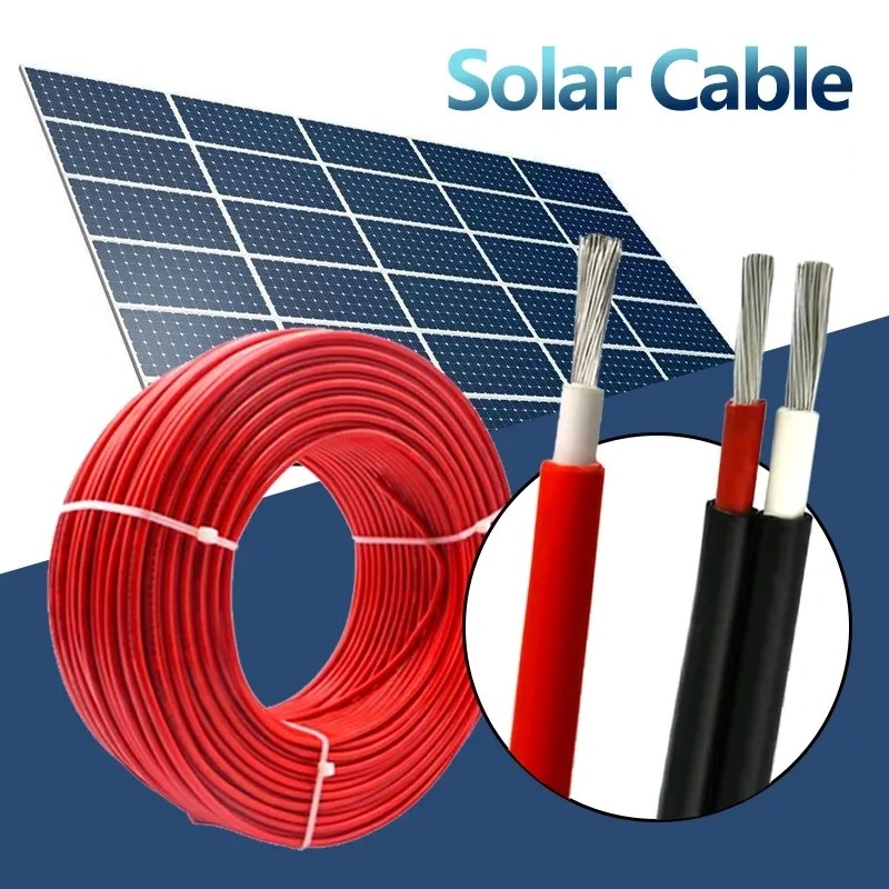 Personnalisé 4 câbles 12 AWG Solares 4.0sq. mm 45 mm 3,5 mm Sqmm 10 sq 10AWG 10 AWG 2 Core 6mm 2x10mm 2x16mm 2x4mm2 Câble solaire PV