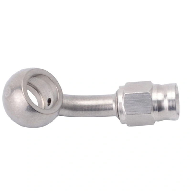 Stainless Steel Banjo Bolt An3 -3 an Straight to 10.2mm (3/8") Fitting Hose End