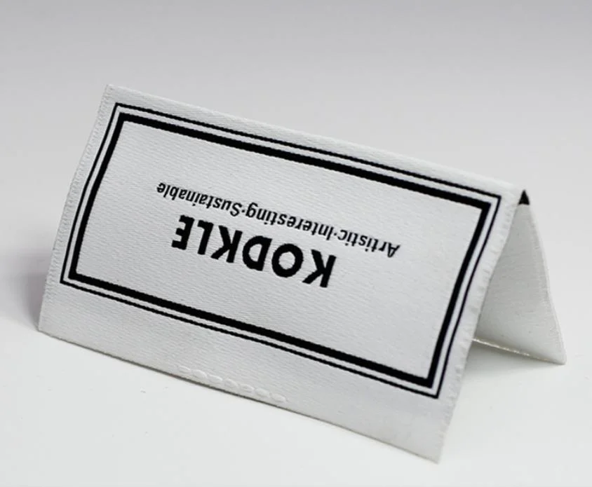 Factory Wholesale/Supplier High Density Custom Trademark Woven Label for Clothing