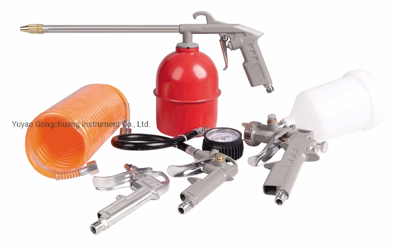 5PCS Air Pneumatic Painting Tools HVLP Spray Paint Guns Set