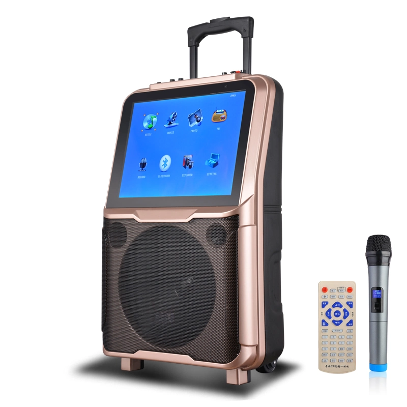 Mobile Theater Portable Wireless Bluetooth Speaker with 15&prime; TFT LCD Screen