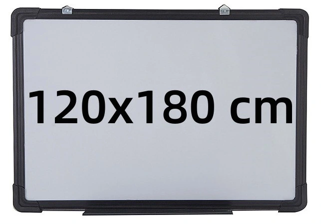 Dry Erase Boards Magnetic White Board Aluminum Framed Whiteboard Message Presentation White Board Wall Mounted Board for School Office Supplies-Black 120X180cm