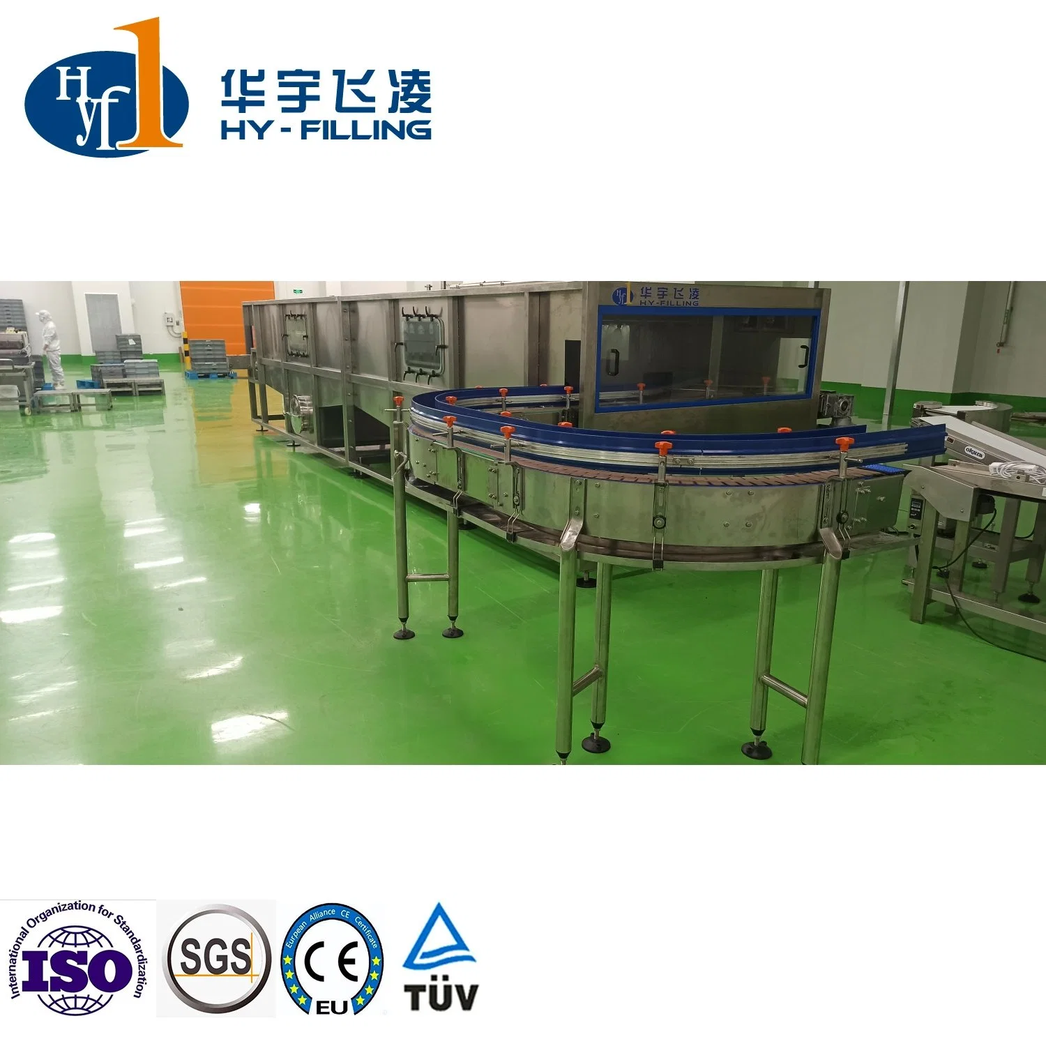 China Bottle Hy-Filling Carbonated Soft Soda Drink Making Machine CSD Drink Production Line CO2 Mixer Chiller Warm Tunnel Warming Tunnel