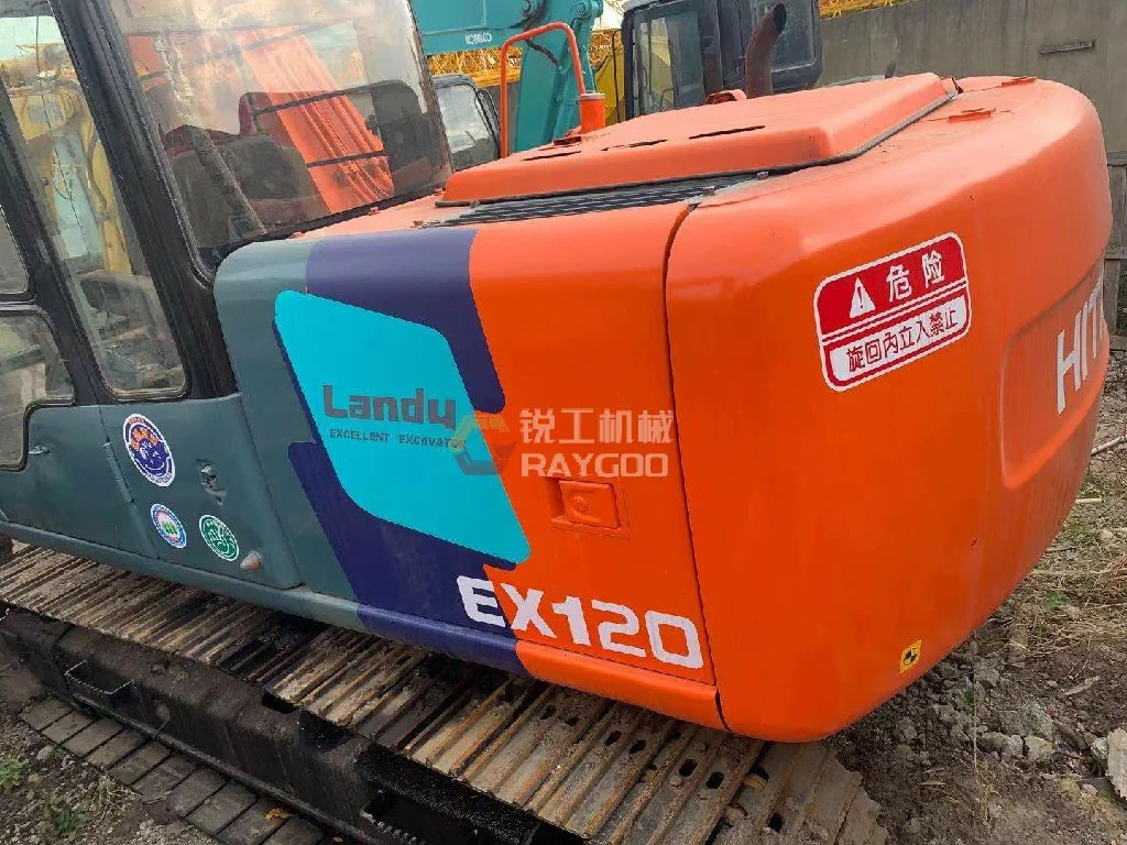 الحفار الصغير المُستخدم Hitachi Ex120-2 Hitachi Digger Seconds 12ton معدات البناء الأصلية